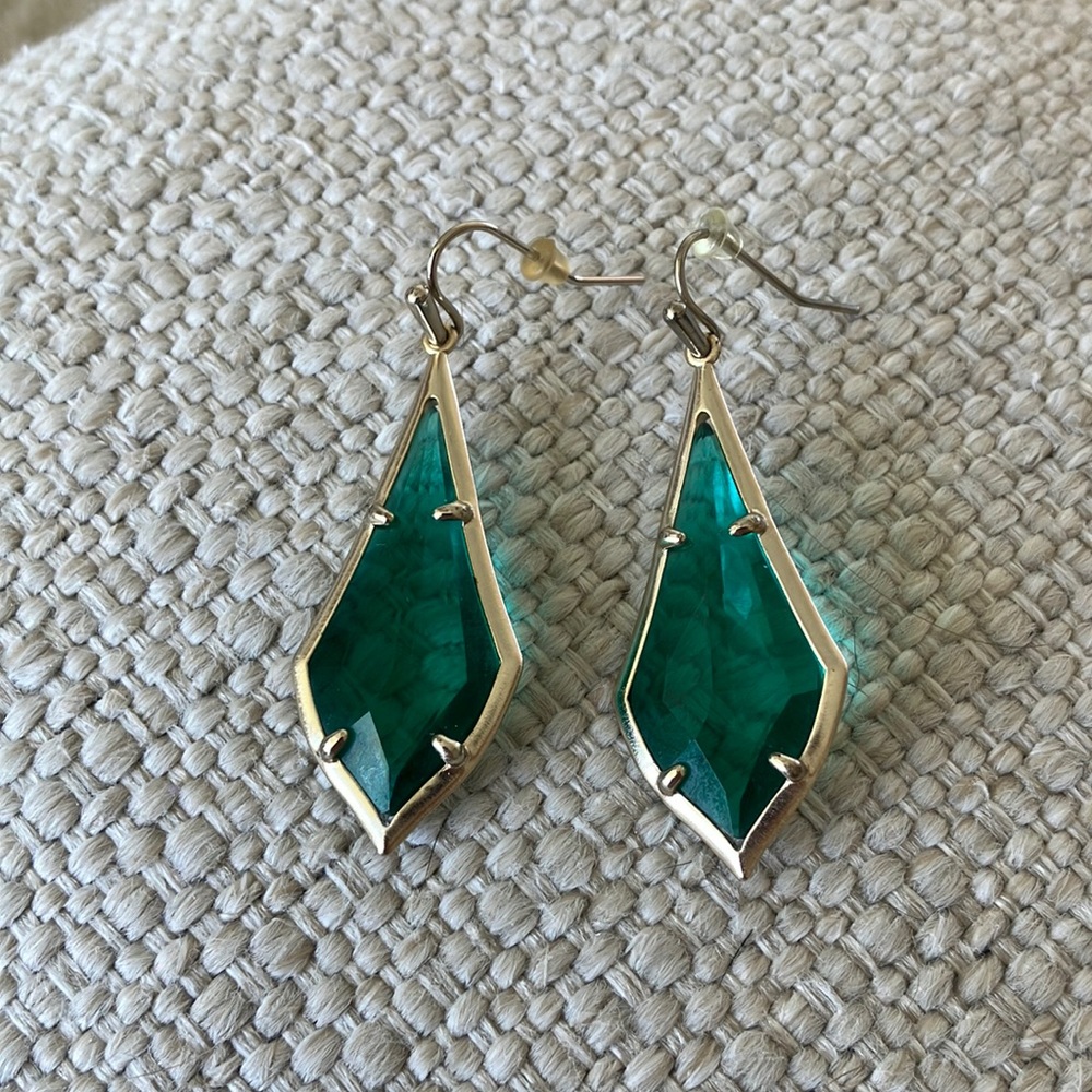 Kendra Scott Green Earrings